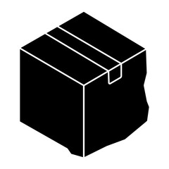 An editable design icon of carton