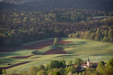 Slovenia - beautiful view over the valley