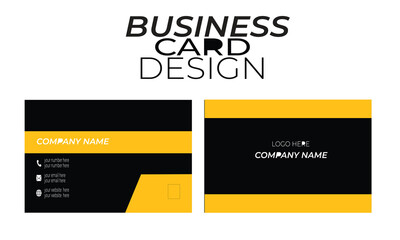 Creative business card vector design template. Business card for business and personal use. Vector illustration design. Horizontal layout, Print ...