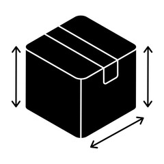 An editable design icon of carton