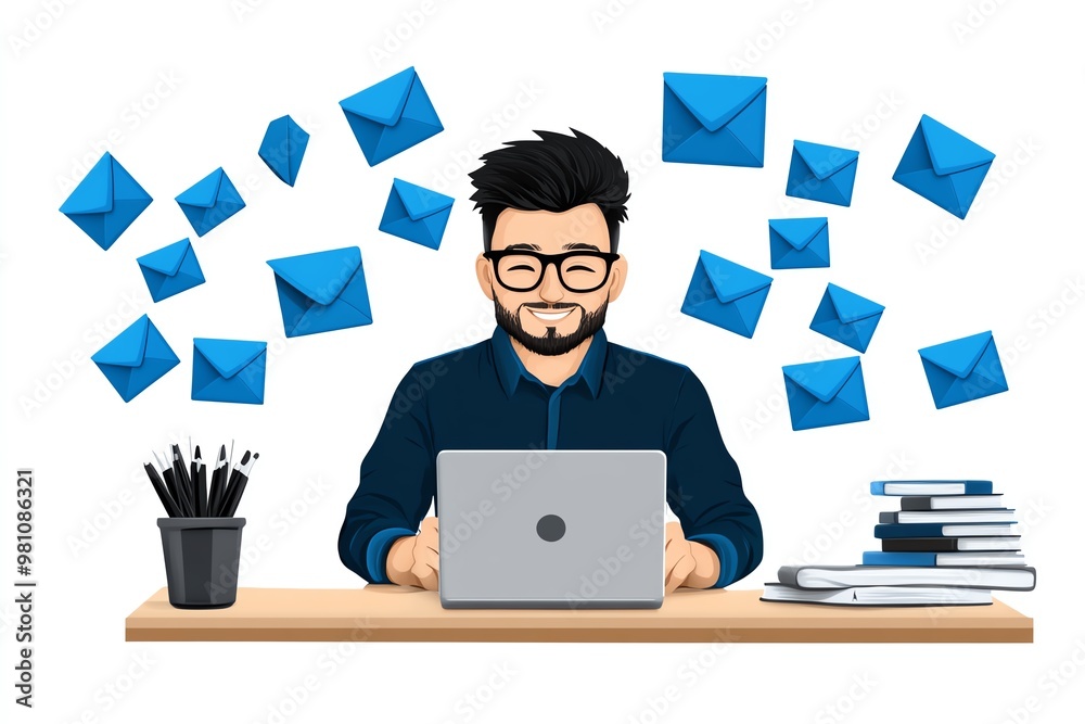 Aufkleber after call work involving preparing personalized follow-up emails based on customer needs discussed 