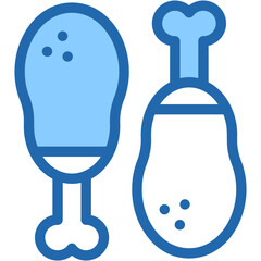 Chicken Thighs, Meat ,Fast Food, Junk Food,  Fattening, Food Icon