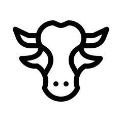 Cow line icon