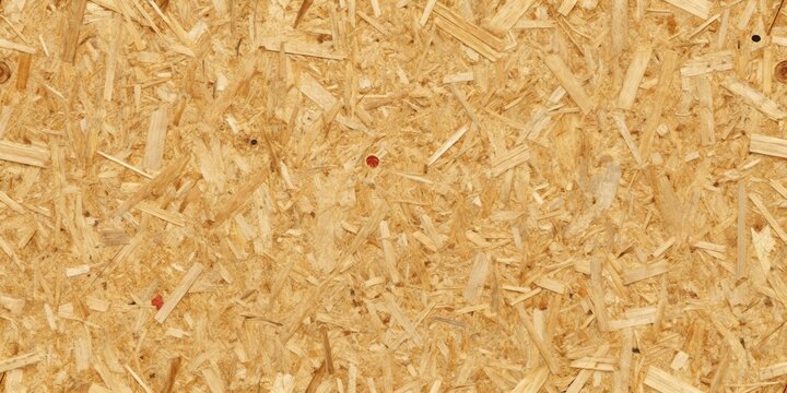 Realistic seamless texture of full sheet OSB boards for loft wall surfaces