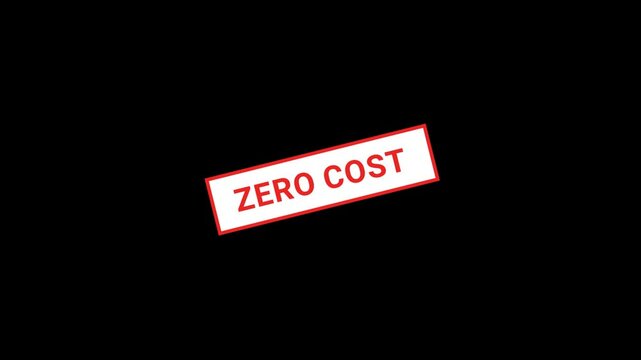 Zero cost Text Stamp Effect Animation