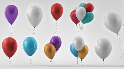 Obraz premium balloons isolated on white