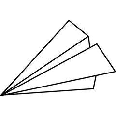 Paper Airplane Outline