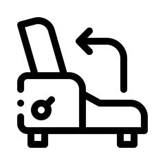 Recliner line icon