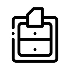 Filing Cabinet line icon