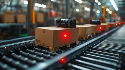 Sustainable robotics in action at a distribution center during peak shipping season