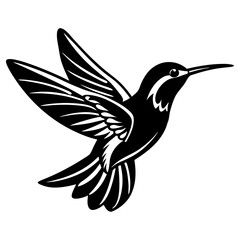 Fototapeta premium Hummingbird silhouette