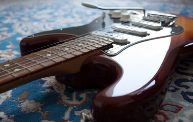 close up of an iconic electric guitar