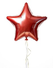 Gold red star balloon for party and celebration