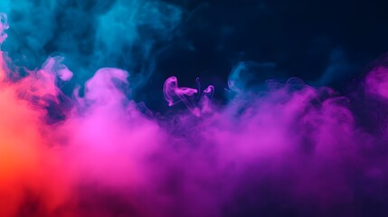 Fototapeta premium Abstract Purple and Blue Smoke Background
