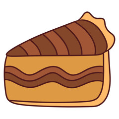 illustration of a piece of cake