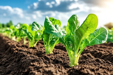Green farming practices illustrated with environmentally friendly techniques and minimal waste