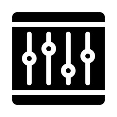 Equalizer glyph icon