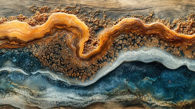 abstract patern resin and wood