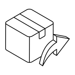  Parcel return vector icons