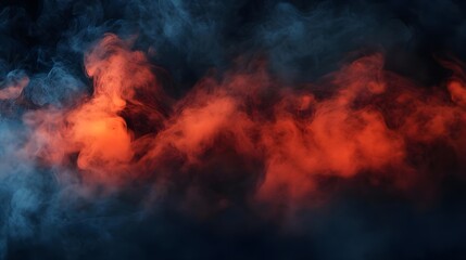Fototapeta premium Abstract Smoke Background, Red and Blue Haze, Ethereal