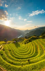 Fototapete Rund rice terraces in Mu cang Chai - Viet Nam © Quyet