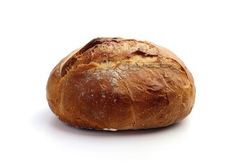 Freshly baked bread placed on a clean white surface