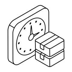 Perfect design icon of delivery time