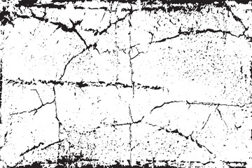 "Grunge-textured banner featuring cracks and rough edges, created with a vector roller paint effect. This design element allows you to overlay a cracked texture onto any object, giving it a grungy, di