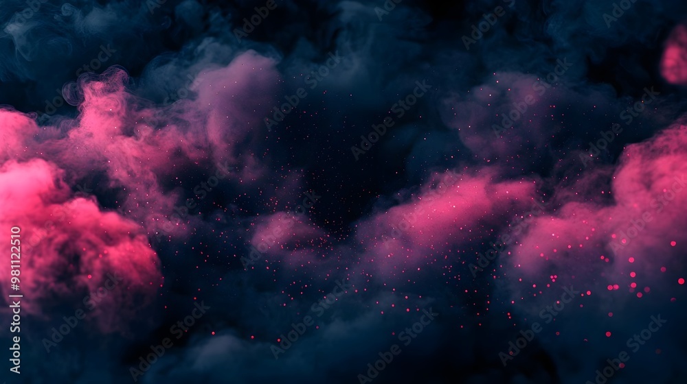 Canvas Prints pink and blue smoke abstract background