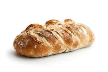 Fototapeta premium Fresh bread on a clean white surface