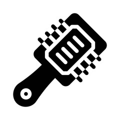 hairbrush glyph icon