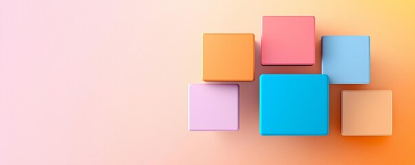 Fototapeta premium Modern background with geometric patterns, subtle gradients, dynamic abstract elements, bold colors, balanced composition, soft glow, visually striking and clean