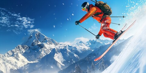 Immerse yourself in a thrilling ski adventure on snowy mountains, enjoying the scenic alpine views and exciting activities that will get your heart pumping during your winter vacation