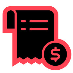 Invoice icon, Bussines, Payment, paycheck