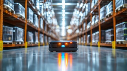 Robotic system picking boxes in a warehouse during daylight for efficient logistics operations