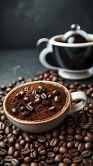 Fototapeta premium 4K Coffee Wallpaper for iPhone & Android – Stunning HD Backgrounds | Best Coffee-Themed HD Wallpapers | Mobile & Desktop | High-Resolution Coffee Art