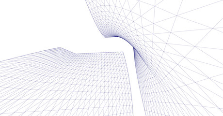 abstract geometric shape 3d illustration