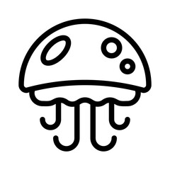 jellyfish line icon