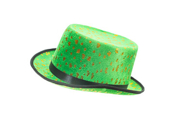 Saint Patrick's Day Hat isolated over a white background.