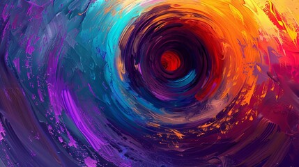 Hand drawn big circle, modern digital art, UHD, 64K resolution, detailed and intricate, high-quality contemporary piece