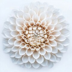 Aesthetic white flower chandelier blossom dahlia.