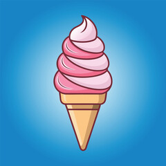 ice cream vector set clipart design