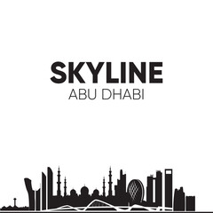 United Arab Emirates skyline detailed silhouette. Vector illustration