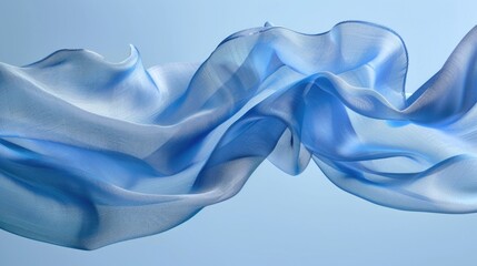 Obraz premium A detailed shot of a piece of blue fabric with texture and pattern