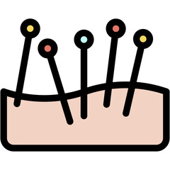 Vector Icon Acupuncture, Therapy, Chinese, Relaxing, Traditional