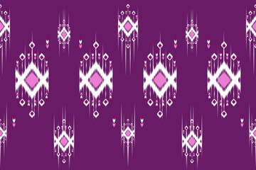 Ethnic abstract ikat art and Mexican style. Aztec ornament print. geometric ethnic pattern seamless color oriental. Design for background ,curtain, carpet, wallpaper, clothing, wrapping, Batik, vector
