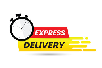 Express Delivery Vector Design with white background