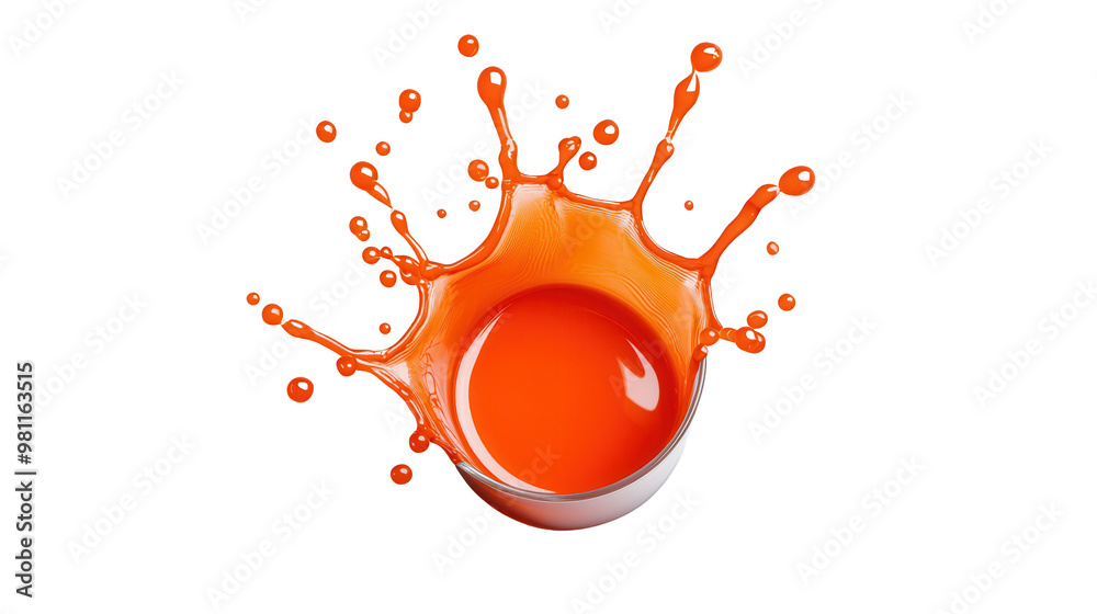 Poster vibrant orange paint splash captured in motion, showcasing dynamic texture and color. perfect for ar