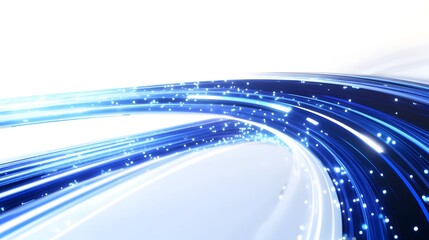 High-speed Blurred Motion Trails of Luminous Energy in Abstract Digital Background