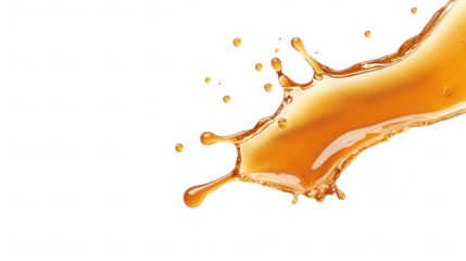 A dynamic splash of orange liquid captured mid-motion, showcasing vibrant color and fluid dynamics against a black background.